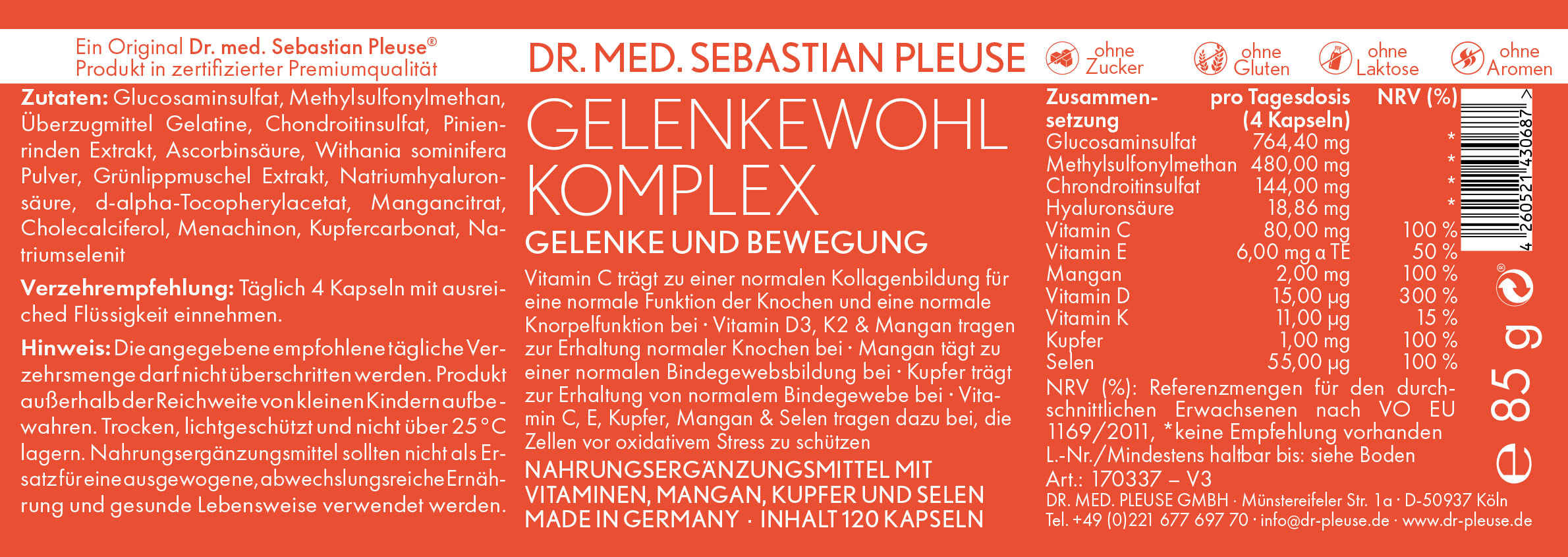 Gelenkewohl Komplex (1 Monat)