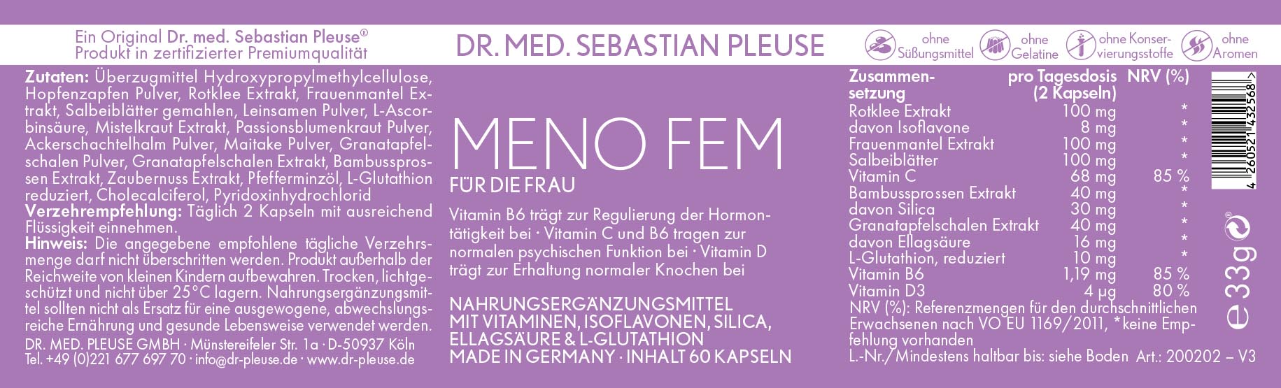 Meno Fem (1 Monat)