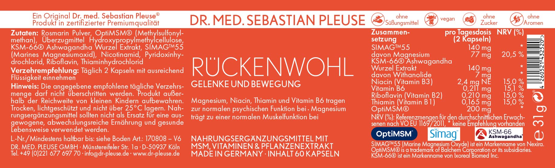 Rückenwohl (1 Monat)