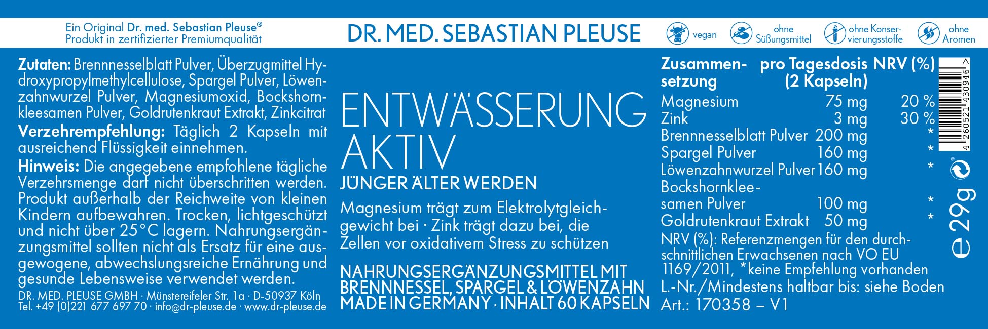 Entwässerung Aktiv (1 Monat)