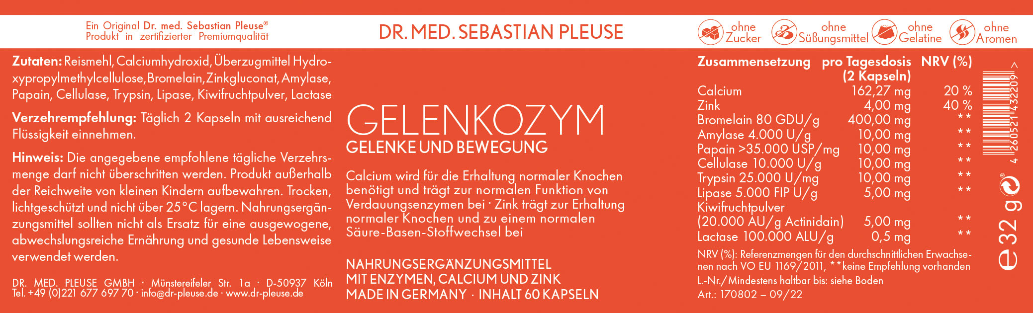Gelenkozym (1 Monat)