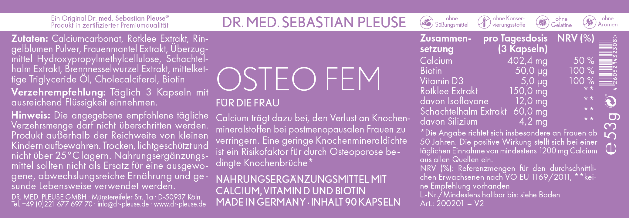 Osteo Fem DOPPELPACK (2 Monate)