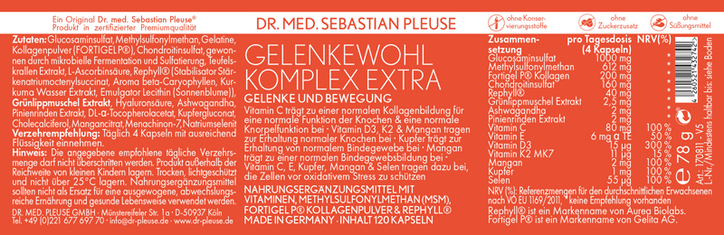Gelenkewohl Komplex Extra Doppelpack (2 Monate)