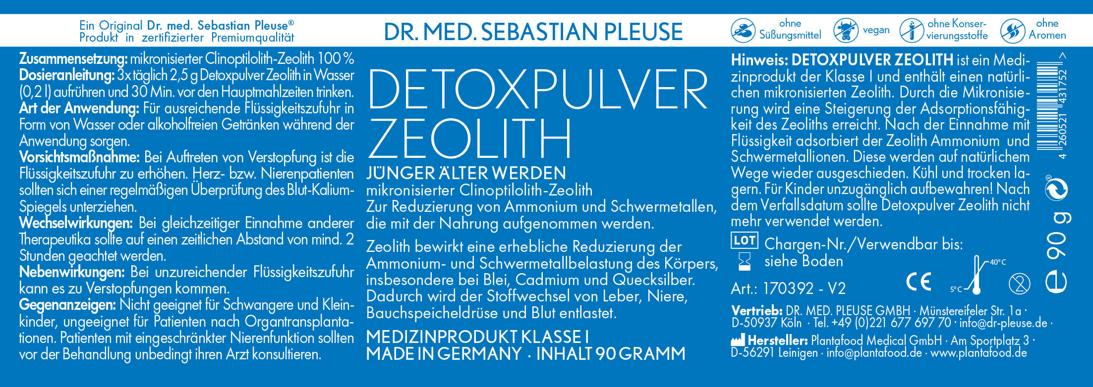 Detoxpulver Zeolith (1 Kur)