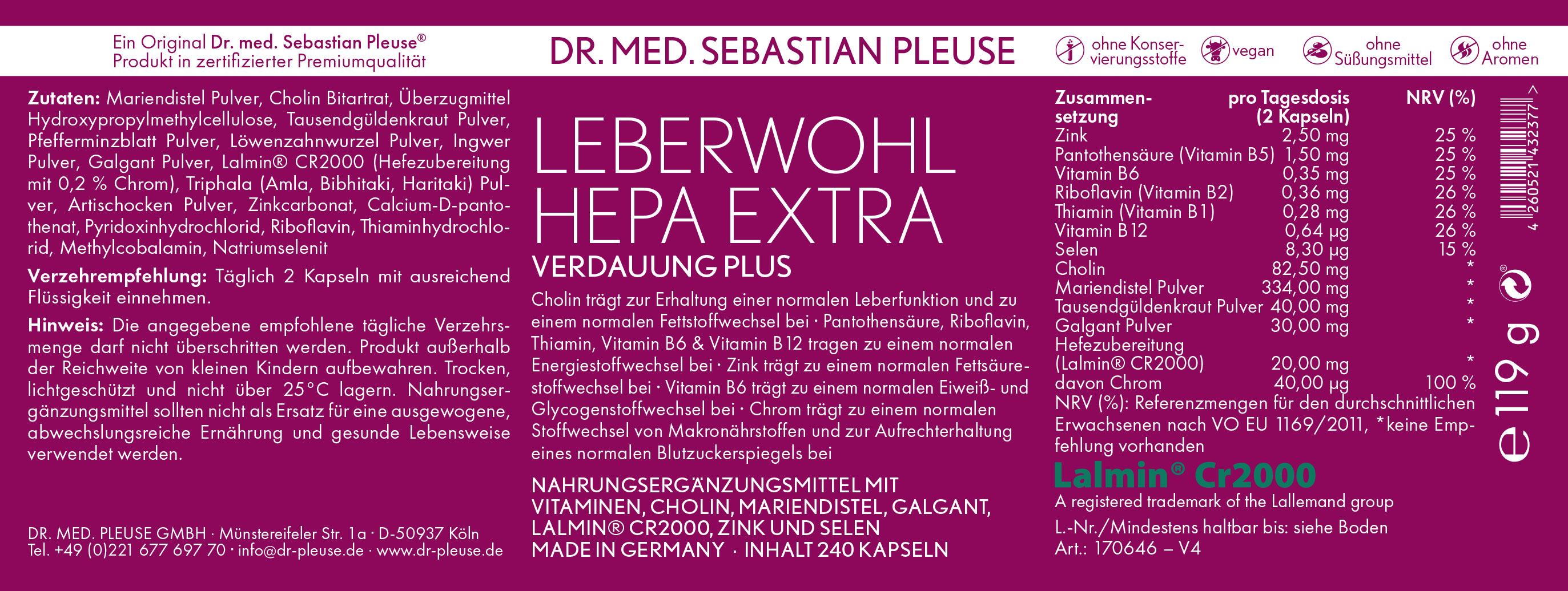 Leberwohl Hepa Extra (4 Monate)