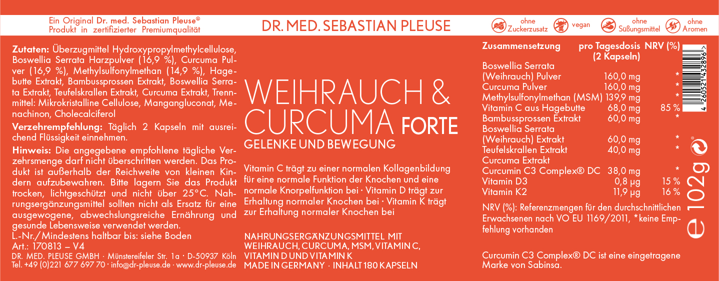Weihrauch & Curcuma Forte (3 Monate)