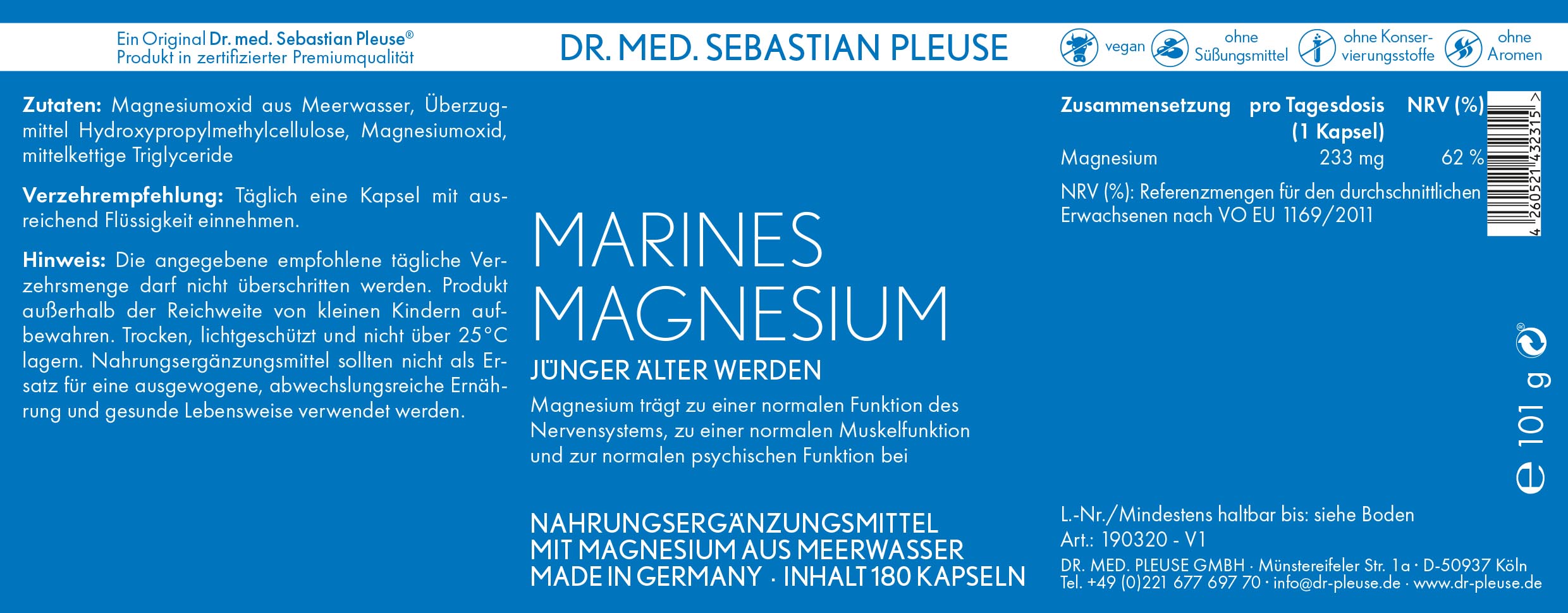 Marines Magnesium MEGAPACK (6 Monate)