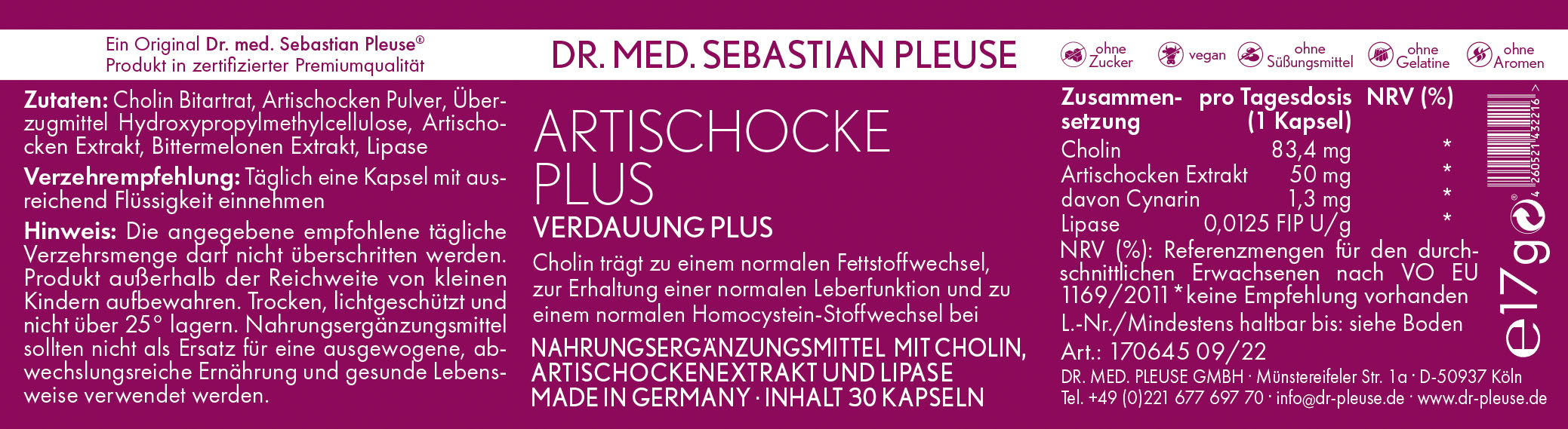 Artischocke Plus (1 Monat)