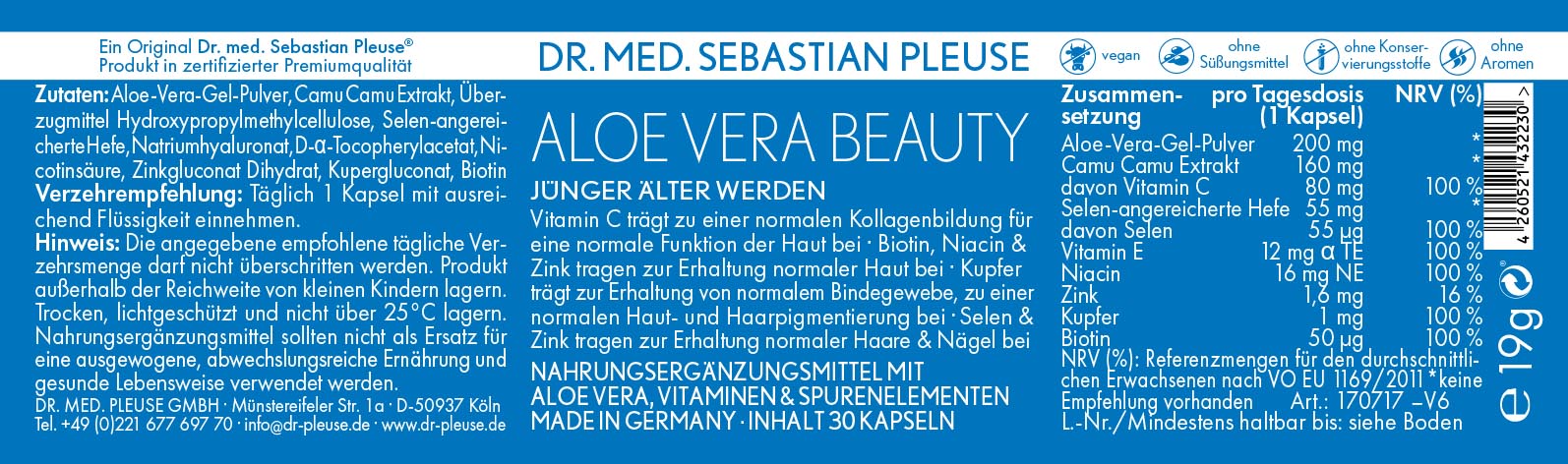 Aloe Vera Beauty DOPPELPACK (2 Monate)