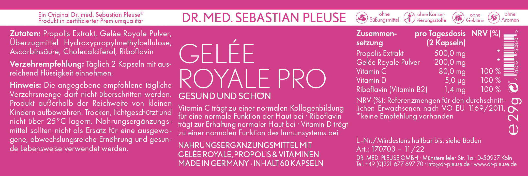 Gelée Royale Pro (1 Monat)