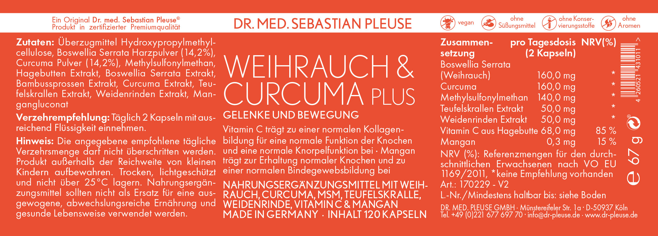 Weihrauch & Curcuma Plus DOPPEL-MAXIPACK (4 Monate)