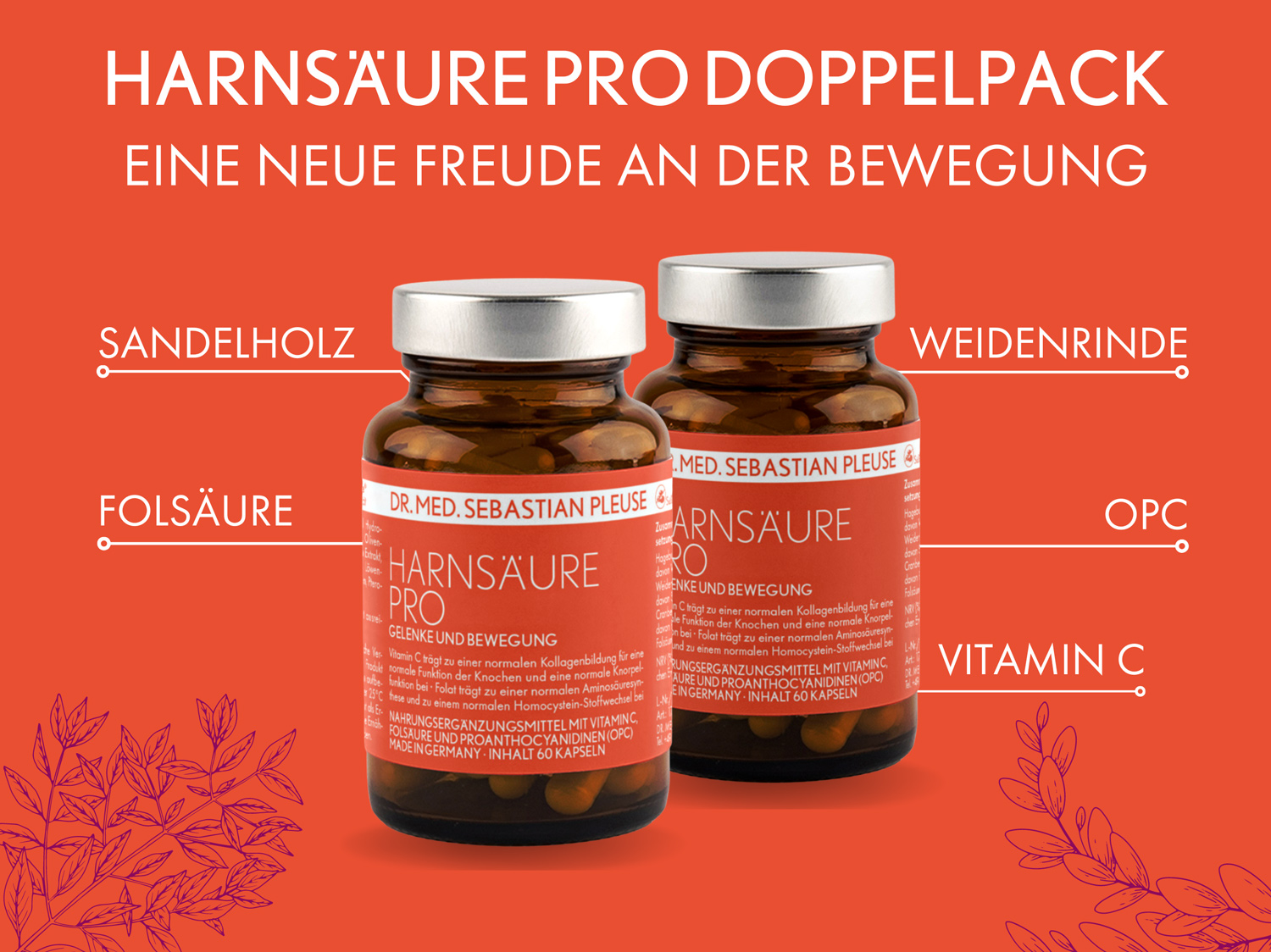 Harnsäure Pro DOPPELPACK (2 Monate)