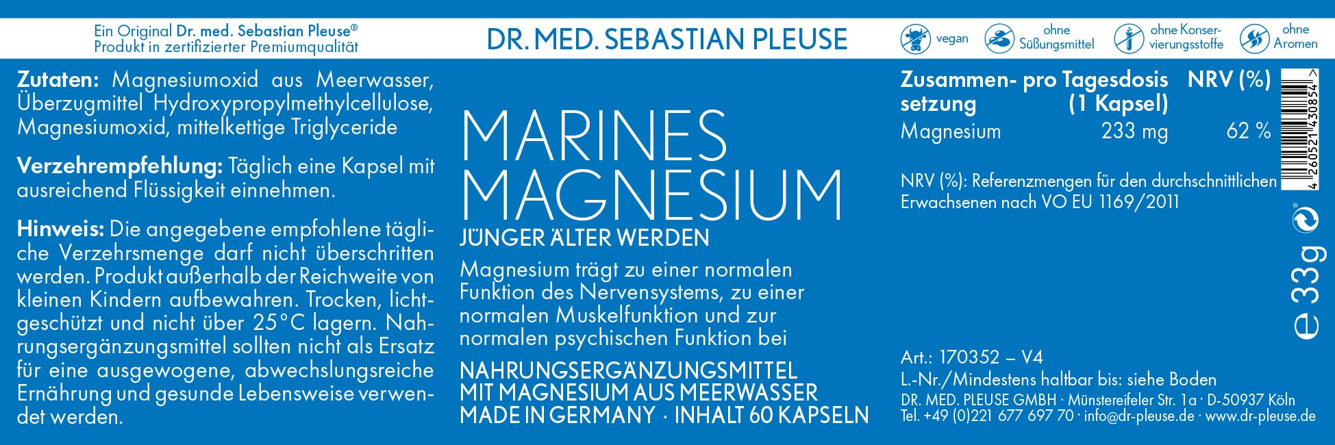Marines Magnesium (2 Monate)