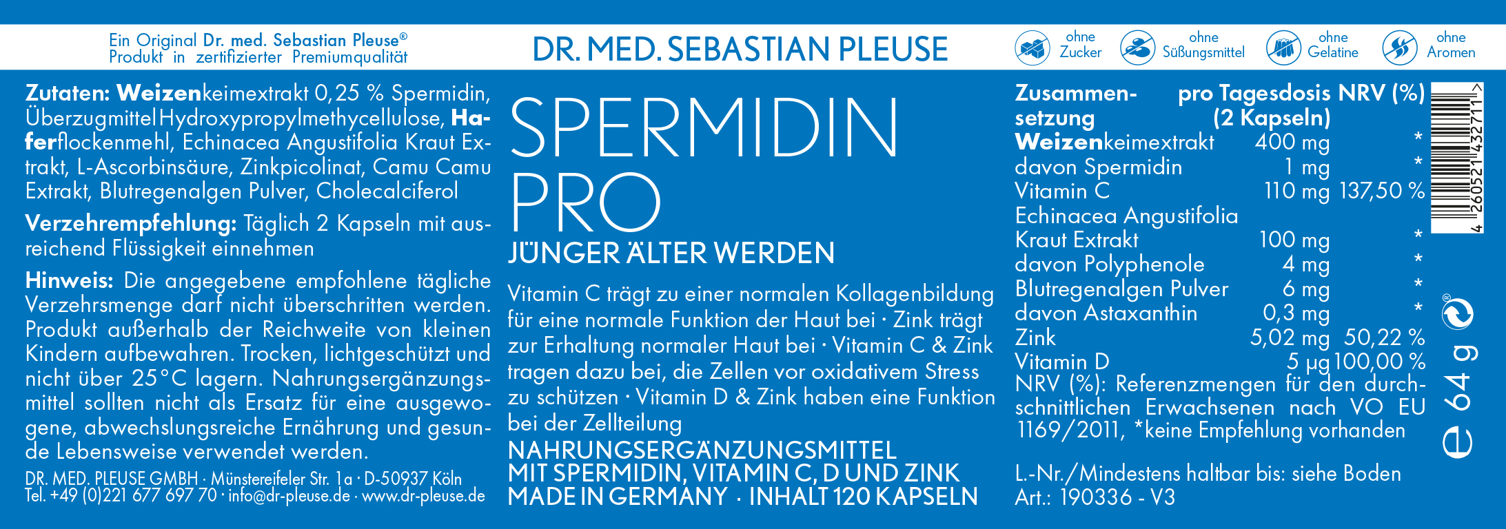 Spermidin Pro Doppelpack (4 Monate)